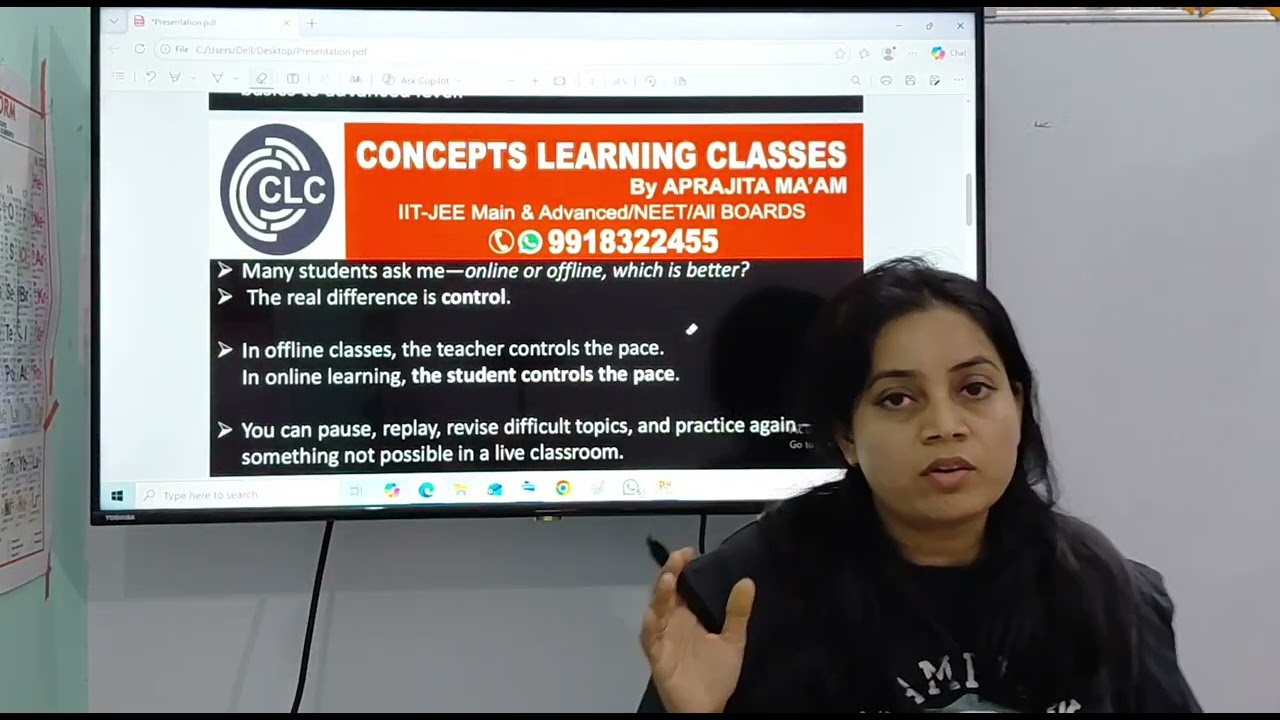 CONCEPTS LEARNING CLASSES is completely ONLINE now. Complete Guidance for JEE/ NEET PREPARATION 