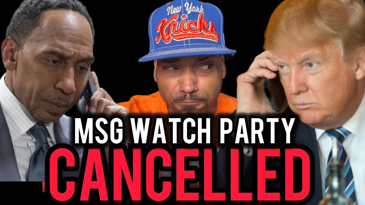 🔥 KNICKS FANS FURIOUS! MSG Cancels Watch Party Because Trump Attends Game 3 &mdash; Stephen A. Smith RANTS