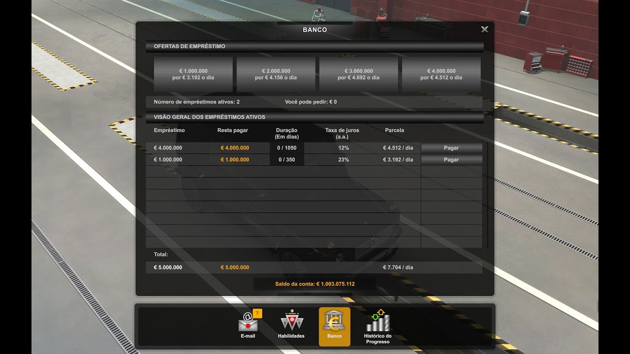ETS2 1.45.1.6S 047/08/0226/2022 BANK WITH MORE MONEY AND TIME TO PAY BY RODONITCHO MODS 1.0 1.45