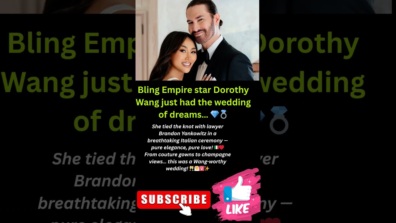 Dorothy Wang&rsquo;s Fairytale Wedding in Italy 💒✨ &mdash; The Heiress Finally Says &ldquo;I Do&rdquo;! 🇮🇹❤️#shorts