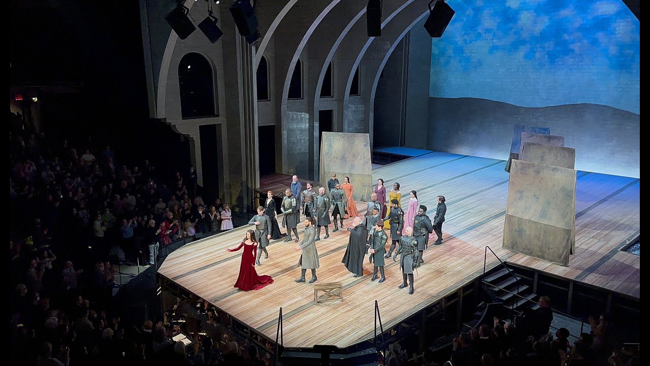 CAMELOT BROADWAY 1st PREVIEW Curtain Call, Phillipa Soo speech, Exit Music. MAGNIFICENT production!