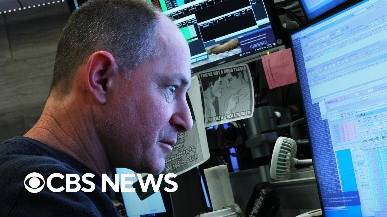 Anxiety at stock exchange as world awaits Trump's response to China's tariffs