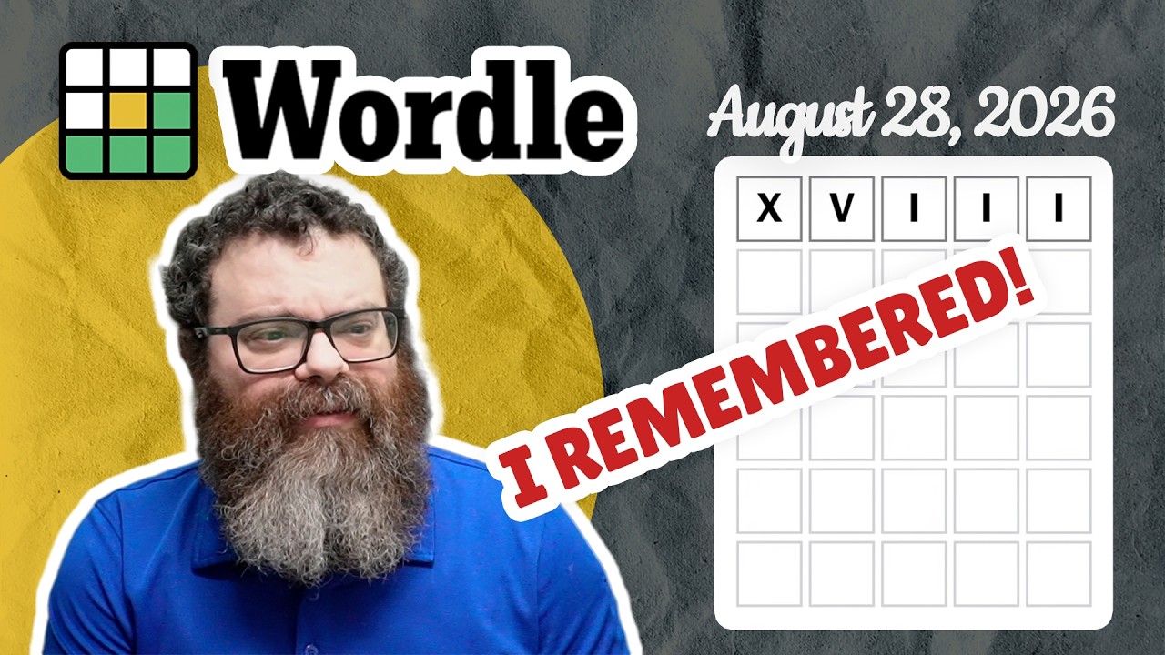 Will it help? | Wordle #1896 (August 28, 2026)