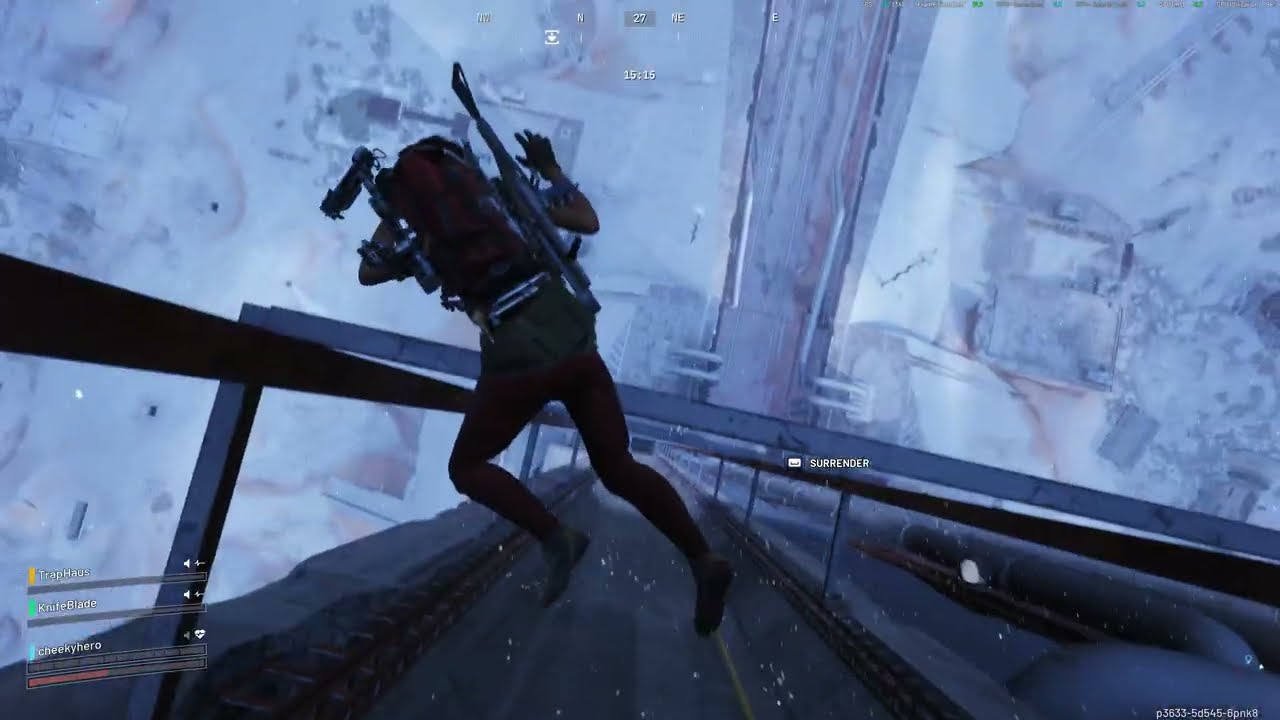 Falling off Spaceport Launch Tower
