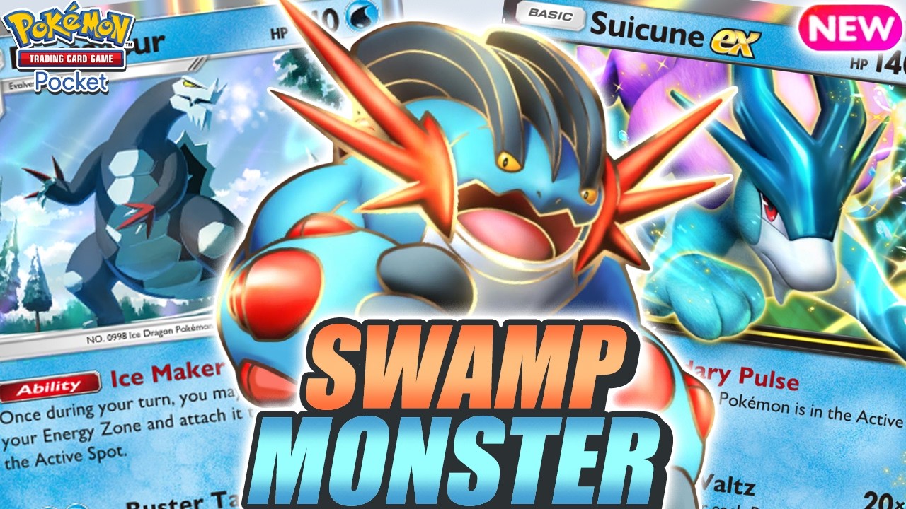 NO FUN ALLOWED ! MEGA SWAMPERT & BAXCALIBUR Won’t Let the Opponent Attack ! - Pokemon TCG Pocket
