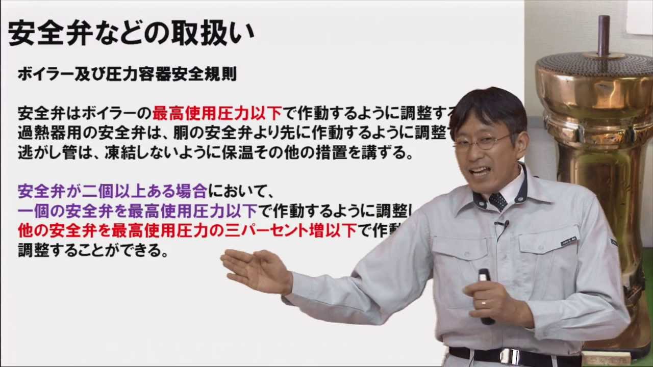 ボイラーの取扱：圧力計の取扱い