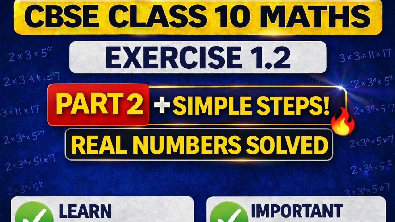 CBSE Class 10 Maths Chapter1 Exercise1.1|Fundamental Theorem of Arithmetic| HCF&LCM Explained part 2