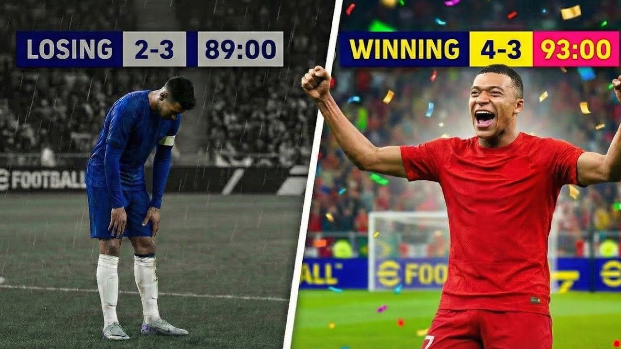 EFOOTBALL Comeback in last minuted