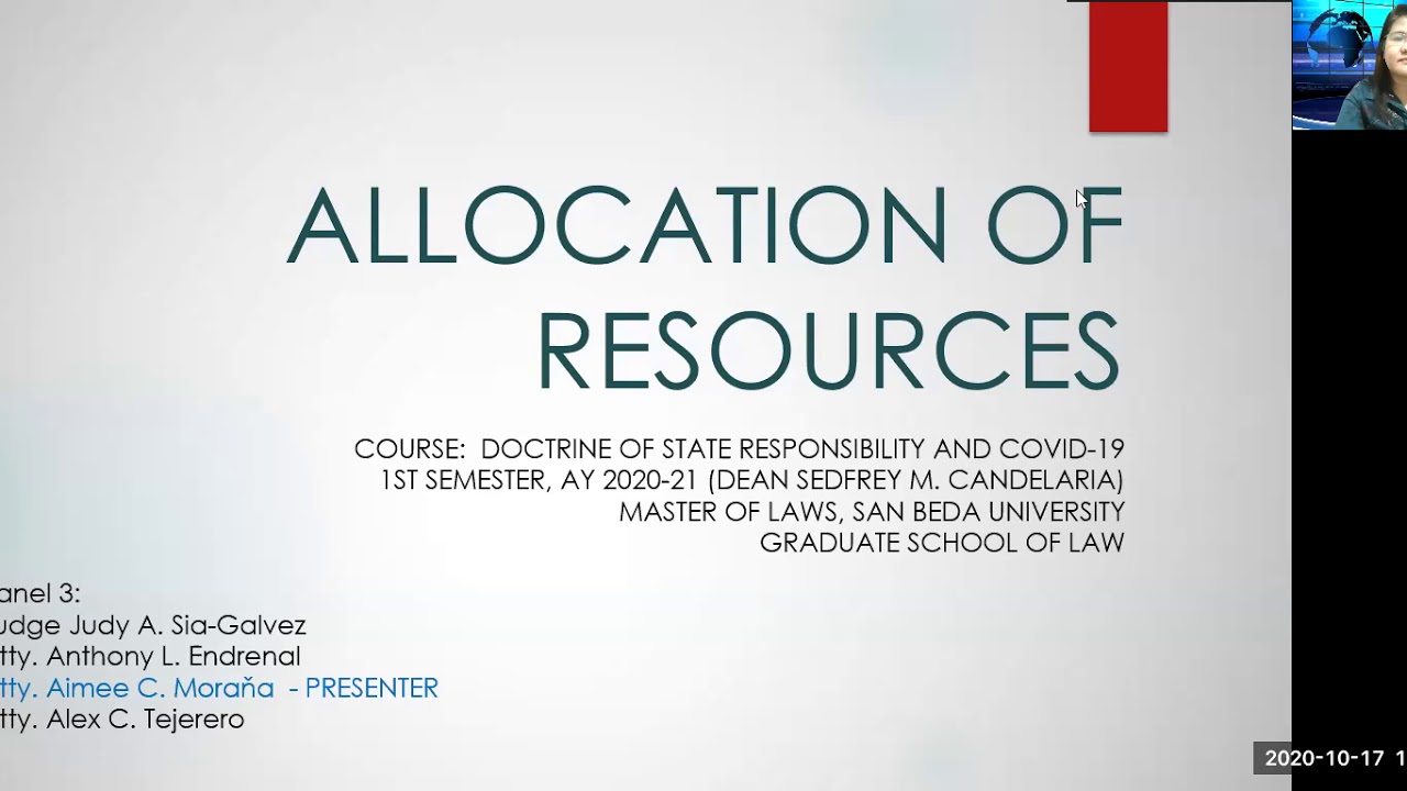 Allocation of Resources