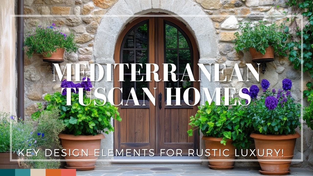 Mediterranean Tuscan Homes: Key Design Elements for Rustic Luxury!