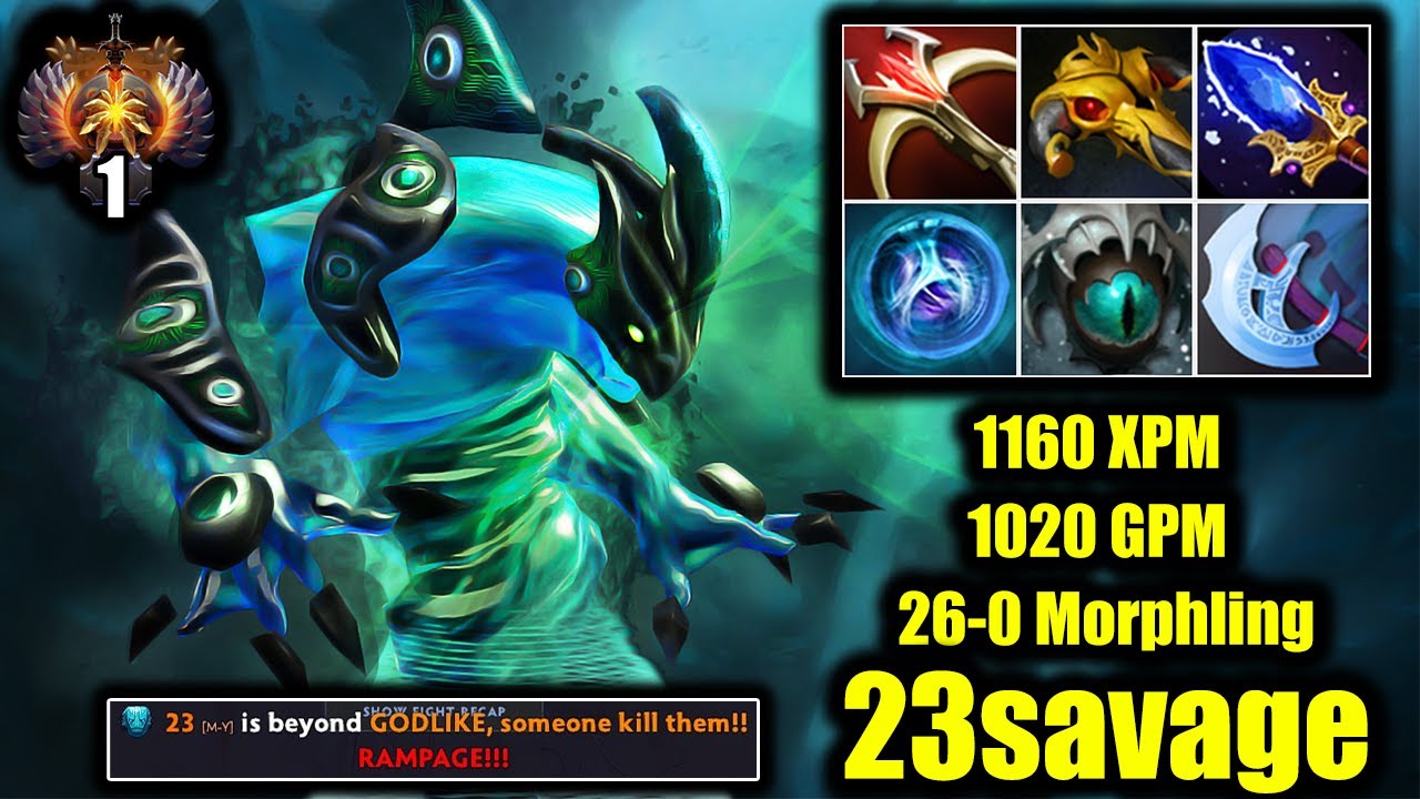 🔥 SEA RANK TOP 1 - 1020 GPM - 1160 XPM - 23savage - Rampage Morphling - Dota 2 Pro Game Highlights