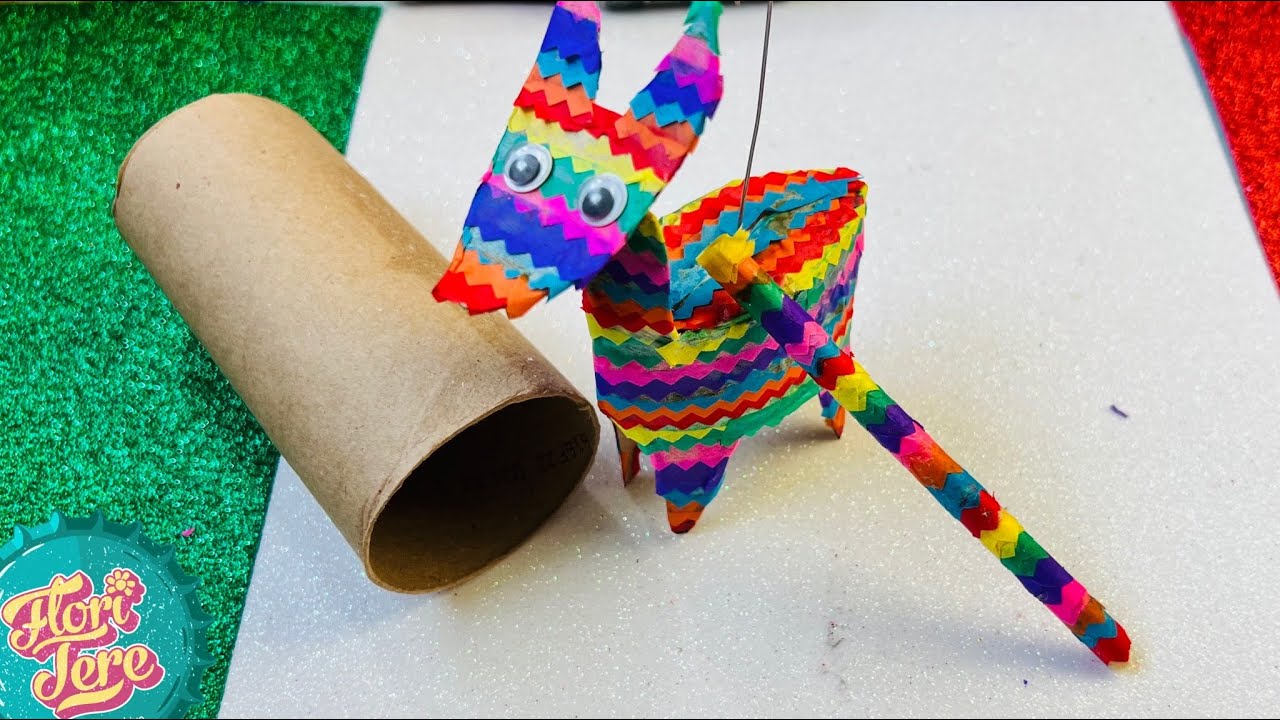 Mini Piñata 🪅 de Burrito con Tubo de cartón!! #FiestasPatrias 2022