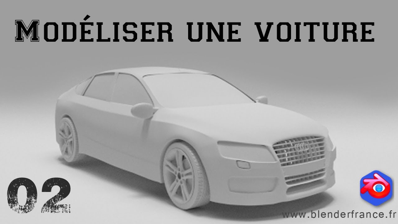 Modéliser une voiture avec Blender - Mise en place des images de référence