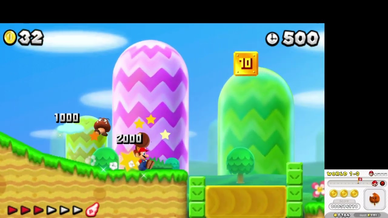 New Super Mario Bros. 2! Half of World 1.
