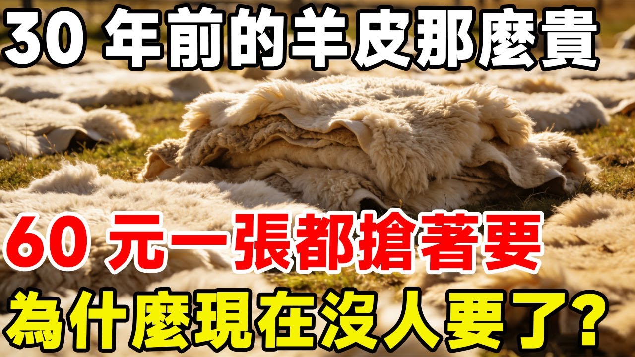 30年前的羊皮那麼貴，60元一張都搶著要，為什麼現在沒人要了？#科普 #科普頻道