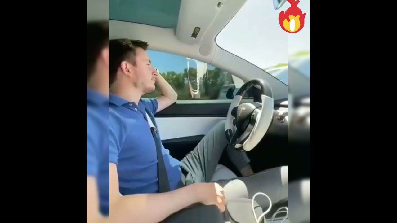 Tesla car autopilot mode