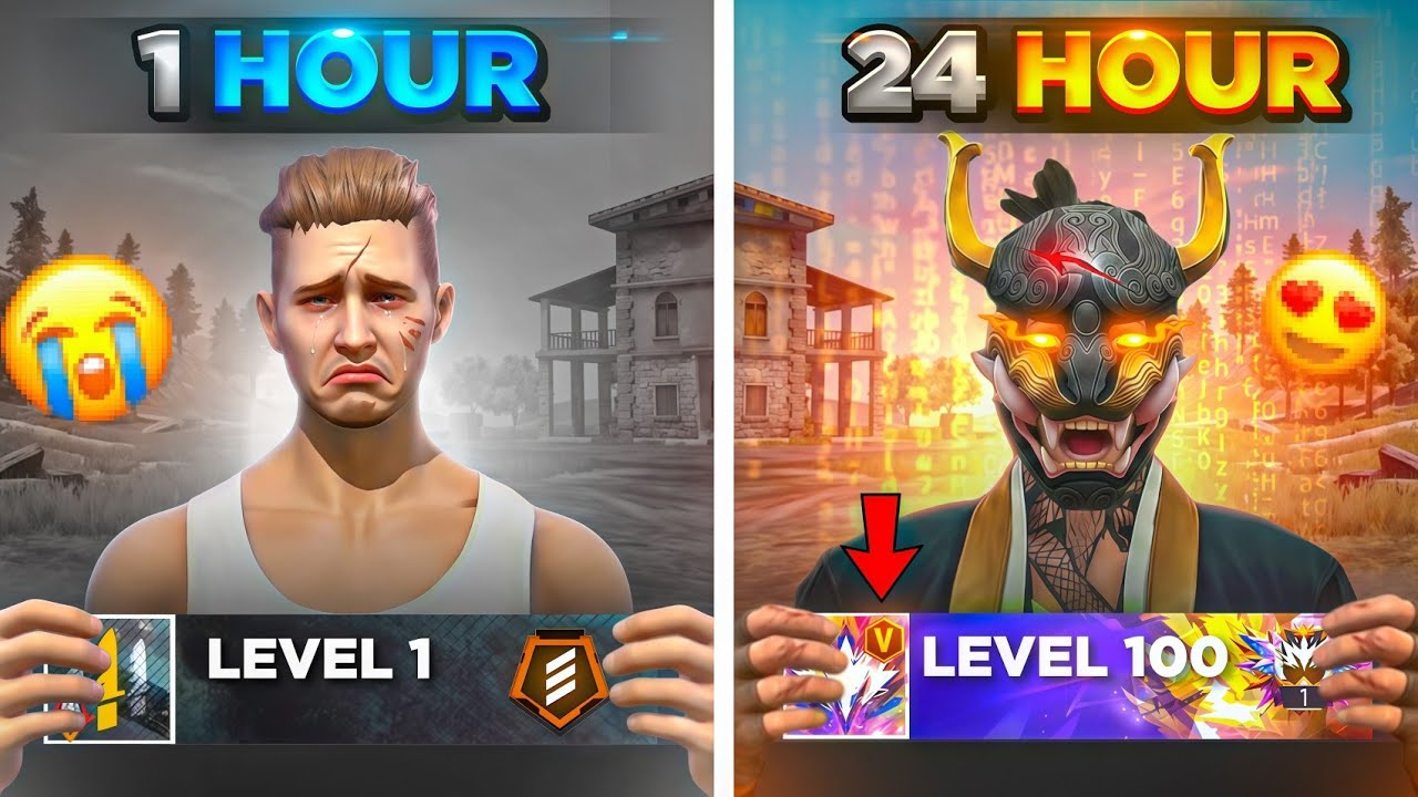 Can I Reach Level 100 in 24 Hours? 😱 Using a Secret XP Method &ndash; Garena Free Fire