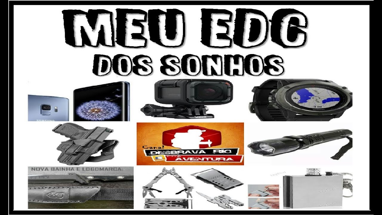 8 itens para EDC + 1B&ocirc;nus | Meu EDC dos Sonhos | Tag do Instagram #edcdossonhos | Canal Desbrava Rio