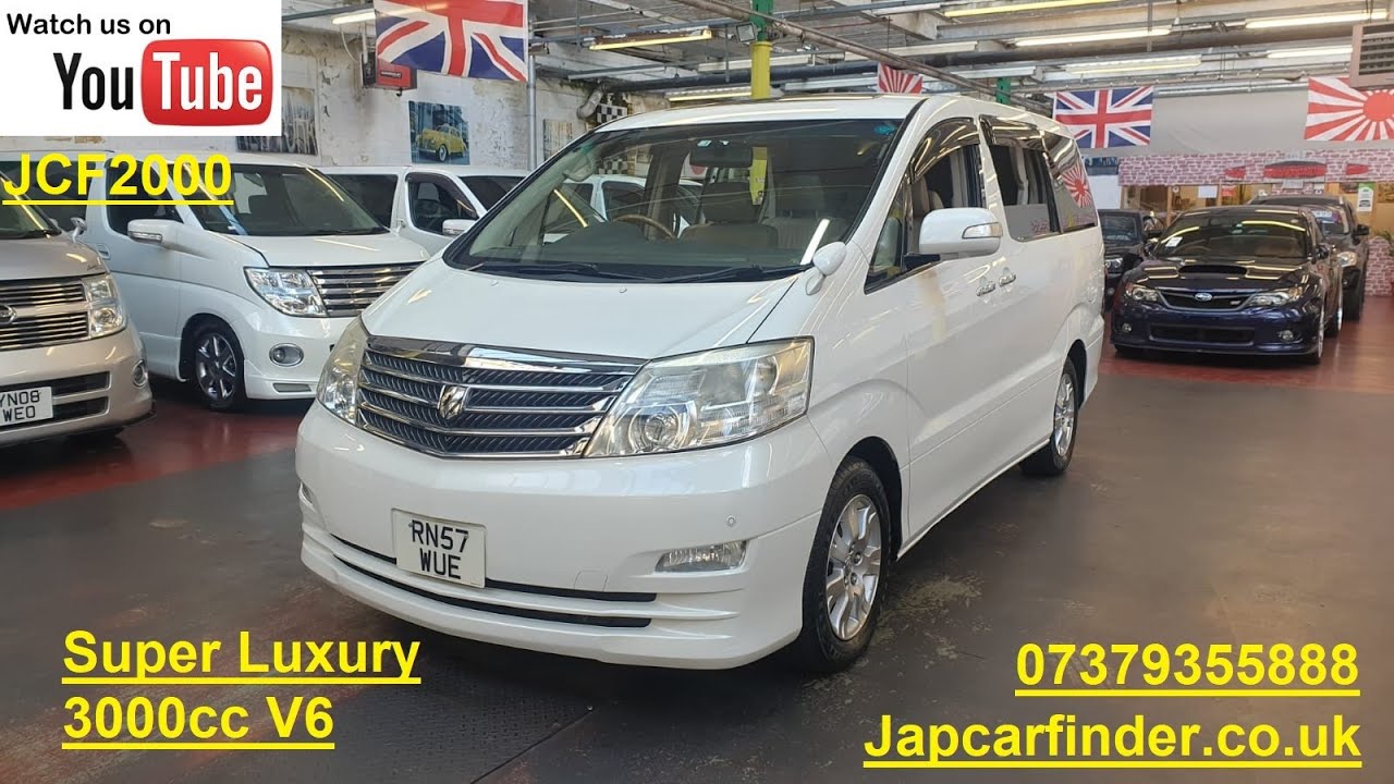 (JCF902) Luxury Toyota Alphard MZG ED 3.0ccV6 Leather curtain sunroof Auto doors @japcarfinder