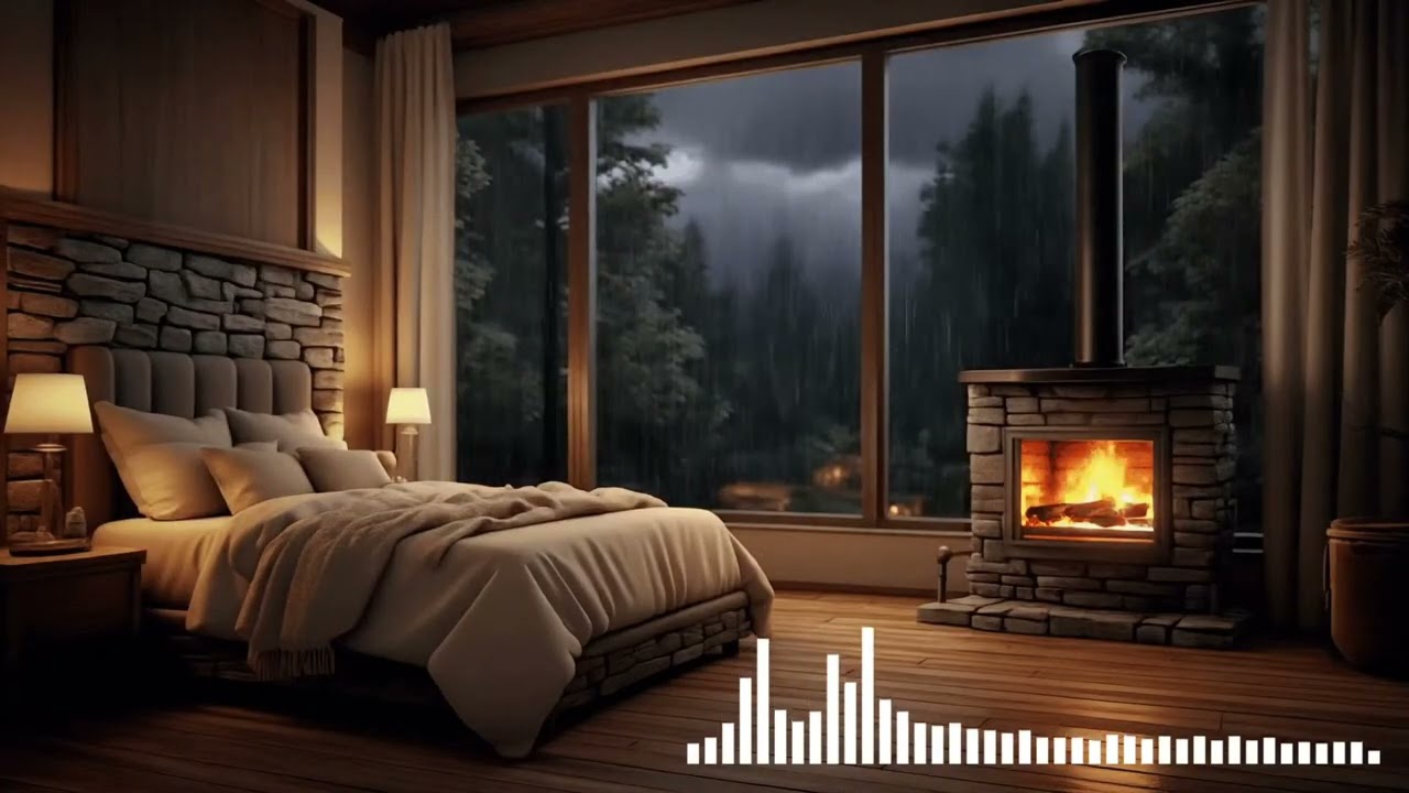 ASMR for Deep Sleep and Relaxation, Rainy Piano Night for Peaceful Dreams