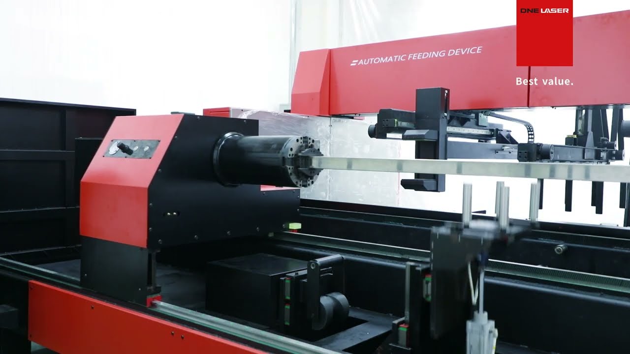 DNE LASER 3 chucks Fiber Laser Tube Cutting Machine with Auto