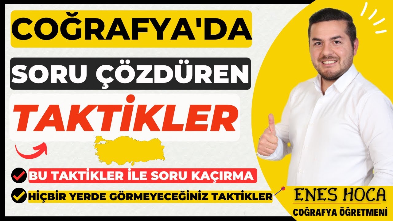 Coğrafya'da Soru Çözdüren Taktikler/ Enes Hoca #coğrafya