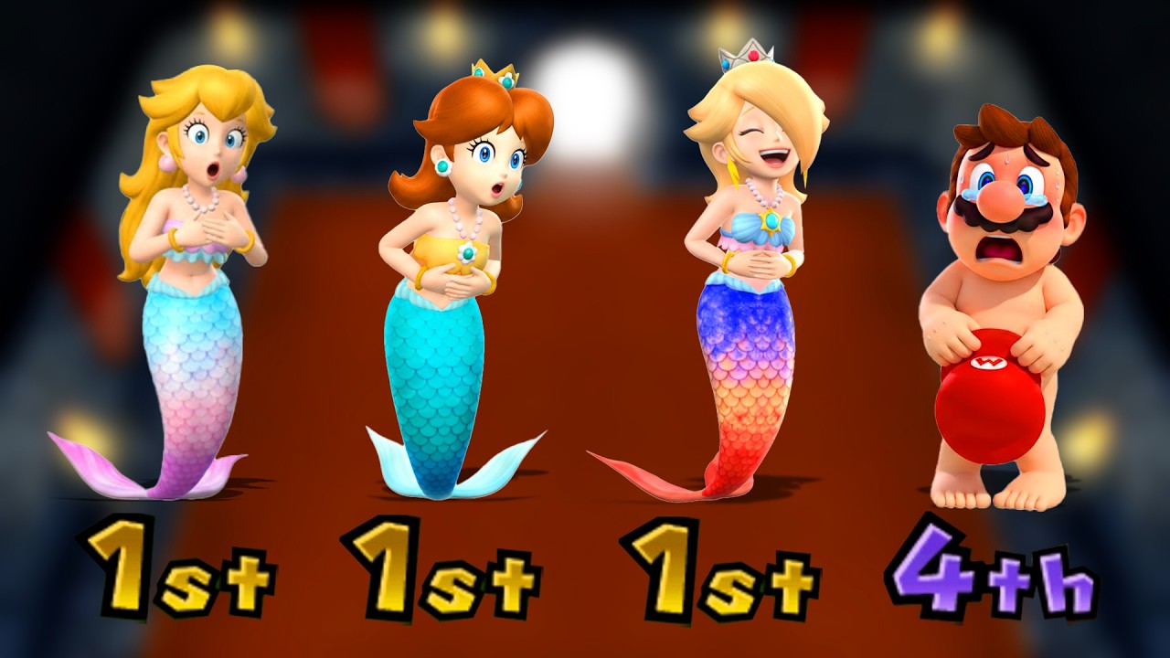 【マリオパーティシリーズ】全1vs3ミニゲーム完全バトル！プリンセス最強チーム結成！マリオは勝てるのか？