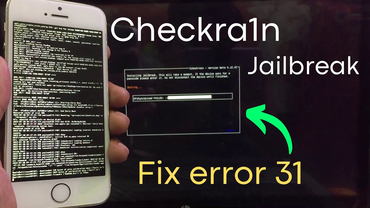 Checkra1n Jailbreak || Fix Right Before Trigger Error iOS 12.5.5/14.8 !!😱 #techgodfather 🔥🔥🔥