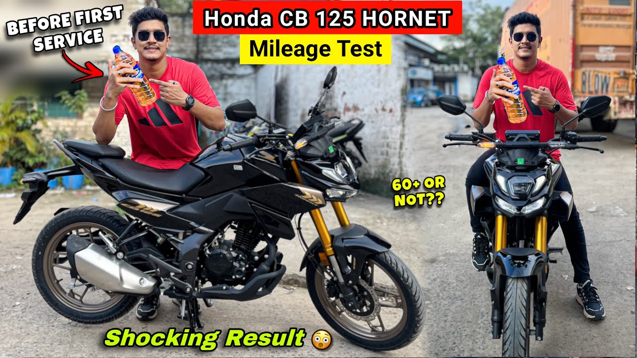 Honda CB 125 Hornet Mileage Test New Model 2025 - Shocking Result 😱 | cb125 Hornet Mileage Test |