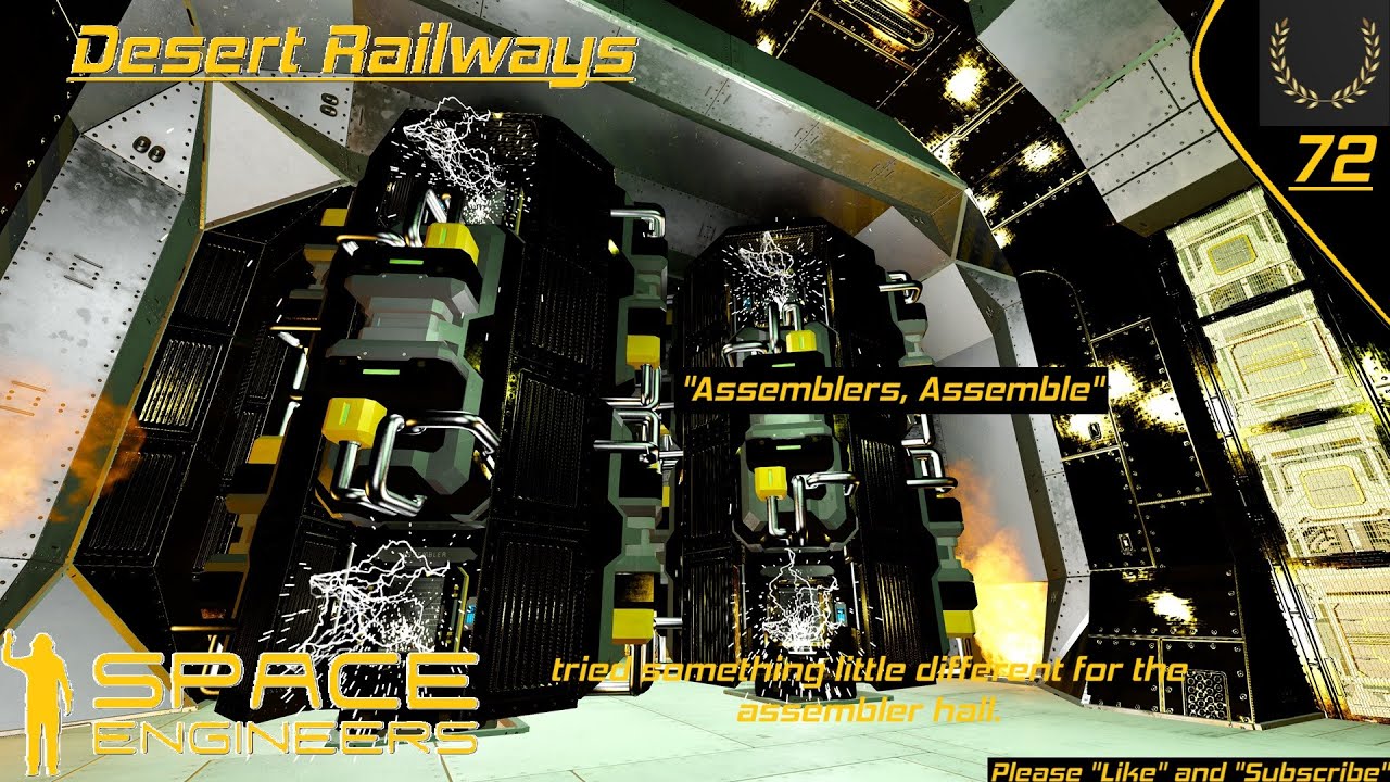 Space Engineers : Asssemblers, Assemblers Everywhere : Desert Rail Survival 72: