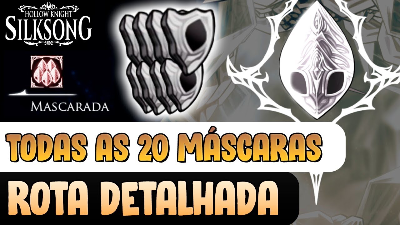 LOCALIZAÇÃO de TODOS os 20 FRAGMENTOS DE MÁSCARA - Hollow Knight: Silksong