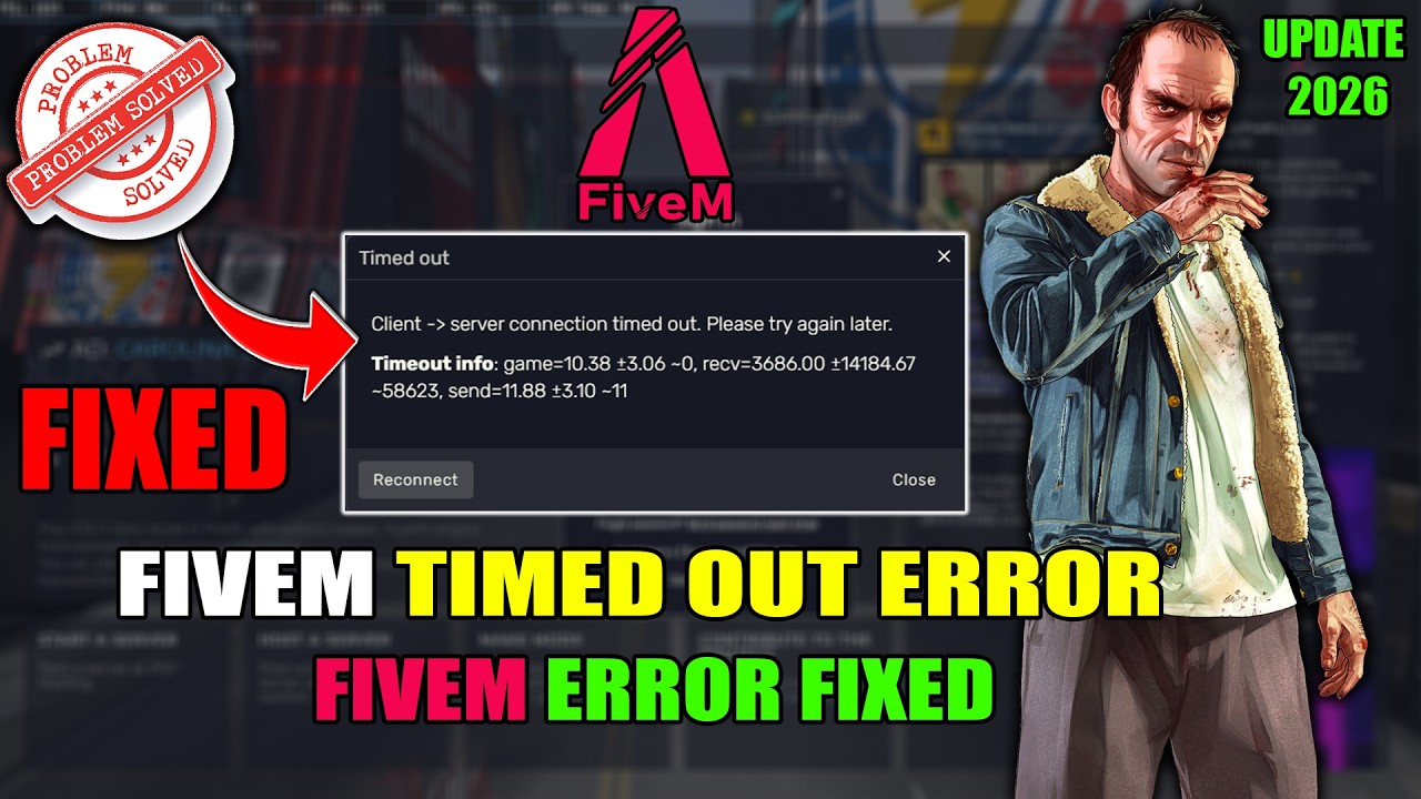 FiveM Connection Failled Error | Server Connection Timed Out after 15 sec | Timed Out Fixed!👈2026