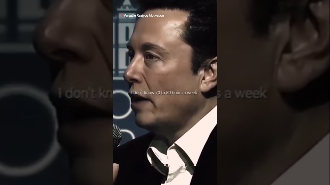Elon Musk Work 70-80 hours a week | #elonmuskmotivation #elon #elonmuskonbitcoin