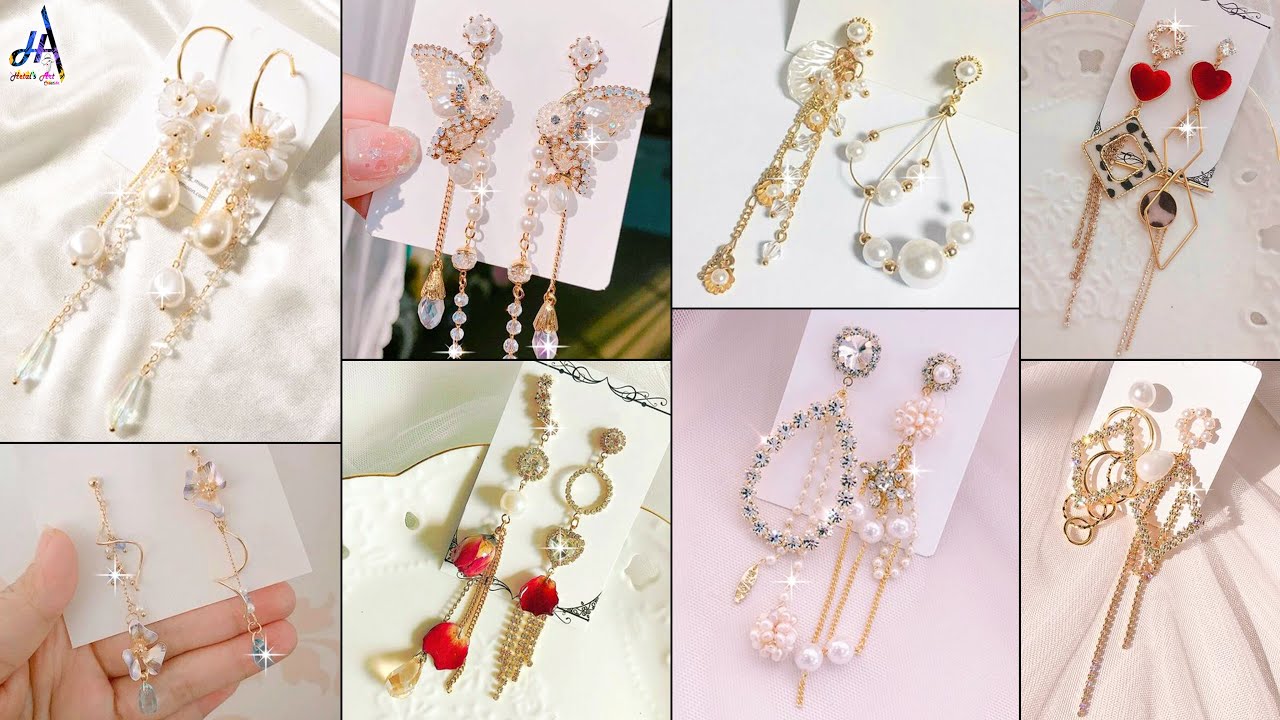 10 Cute Fancy!!.. Daily Wear & Party Wear DIY Earrings Making At Home