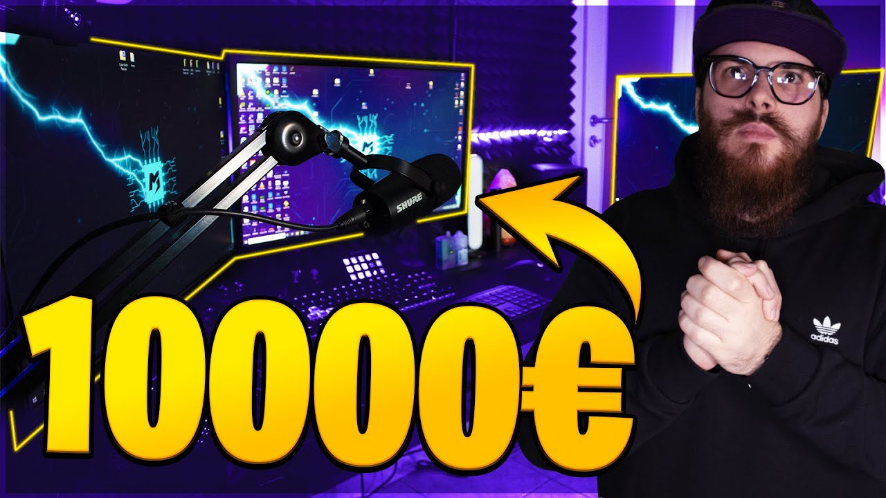 La mia postazione da STREAMING e GAMING  *COSTOSO* | 10000€ Streaming Setup Tour