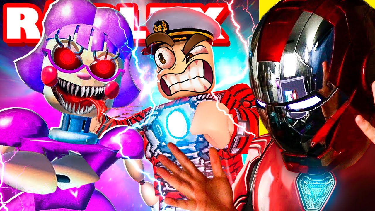 REAL LIFE IRON MAN vs MISS ANI-TRON in ROBLOX