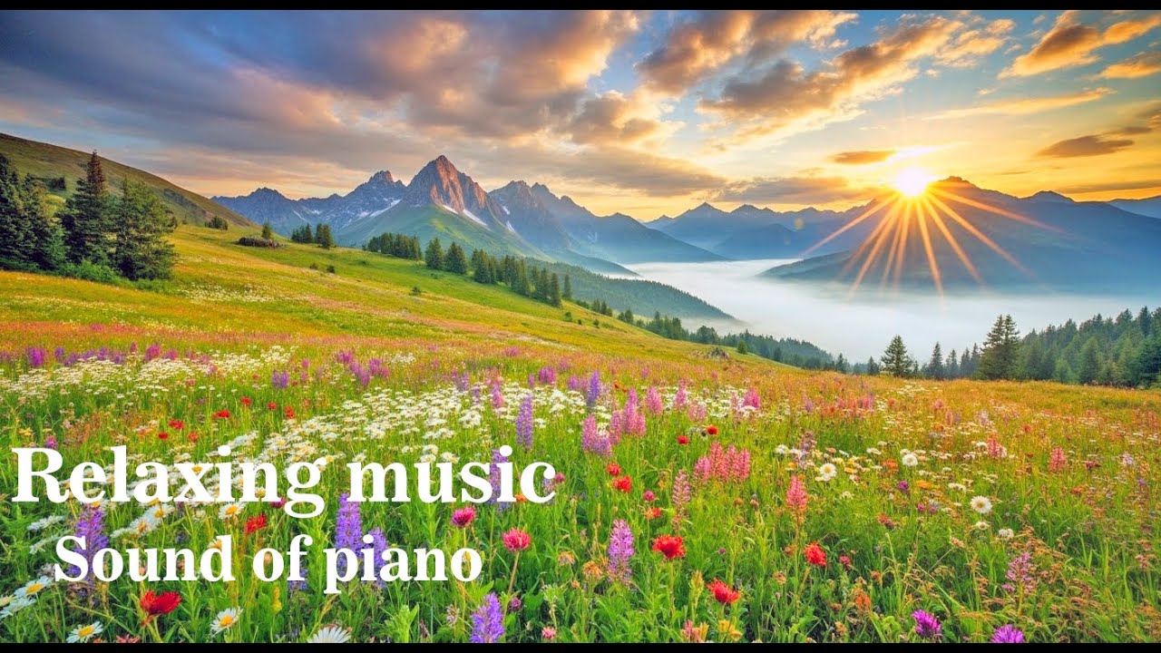 Relaxing music, piano sounds and bird sounds.🎶🌲🌳