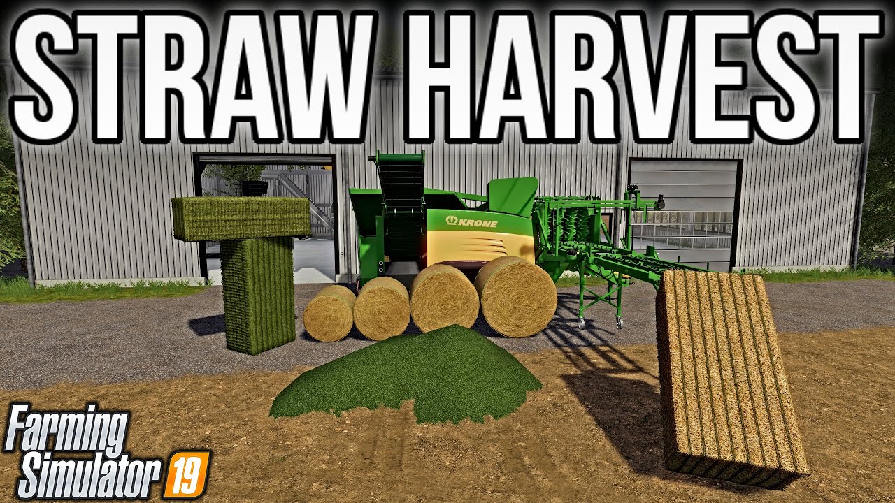 Straw Harvest Add-On DLC! | Part 2 - Pellets & Bales | Farming Simulator 19