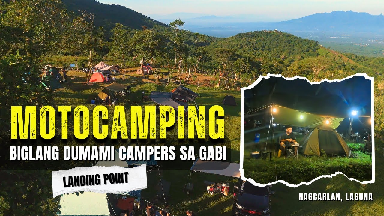 Camping & over looking sa 7 lakes around San Pablo | Solo motocamping. Silent Vlog. Click 125i. ASMR