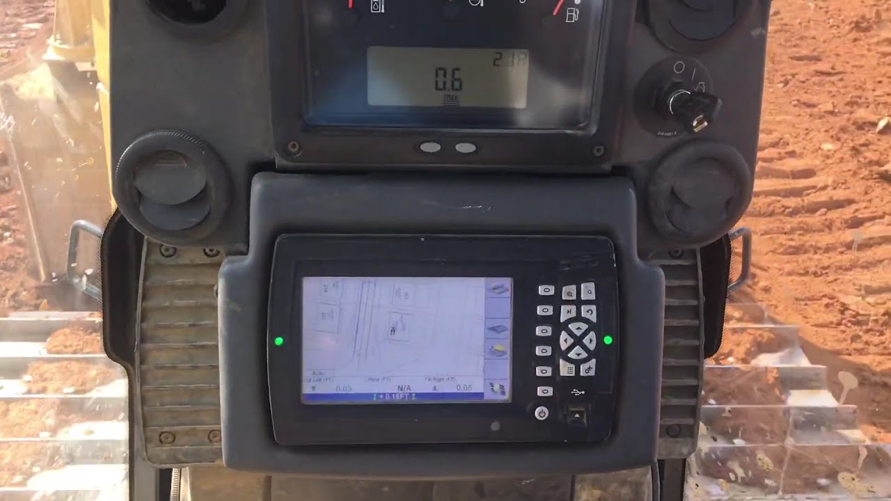 Operator POV: CAT D6 Bulldozer with Trimble GPS in Action