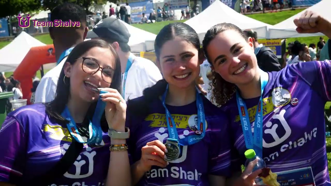 Team Shalva in the 2025 Jerusalem Marathon