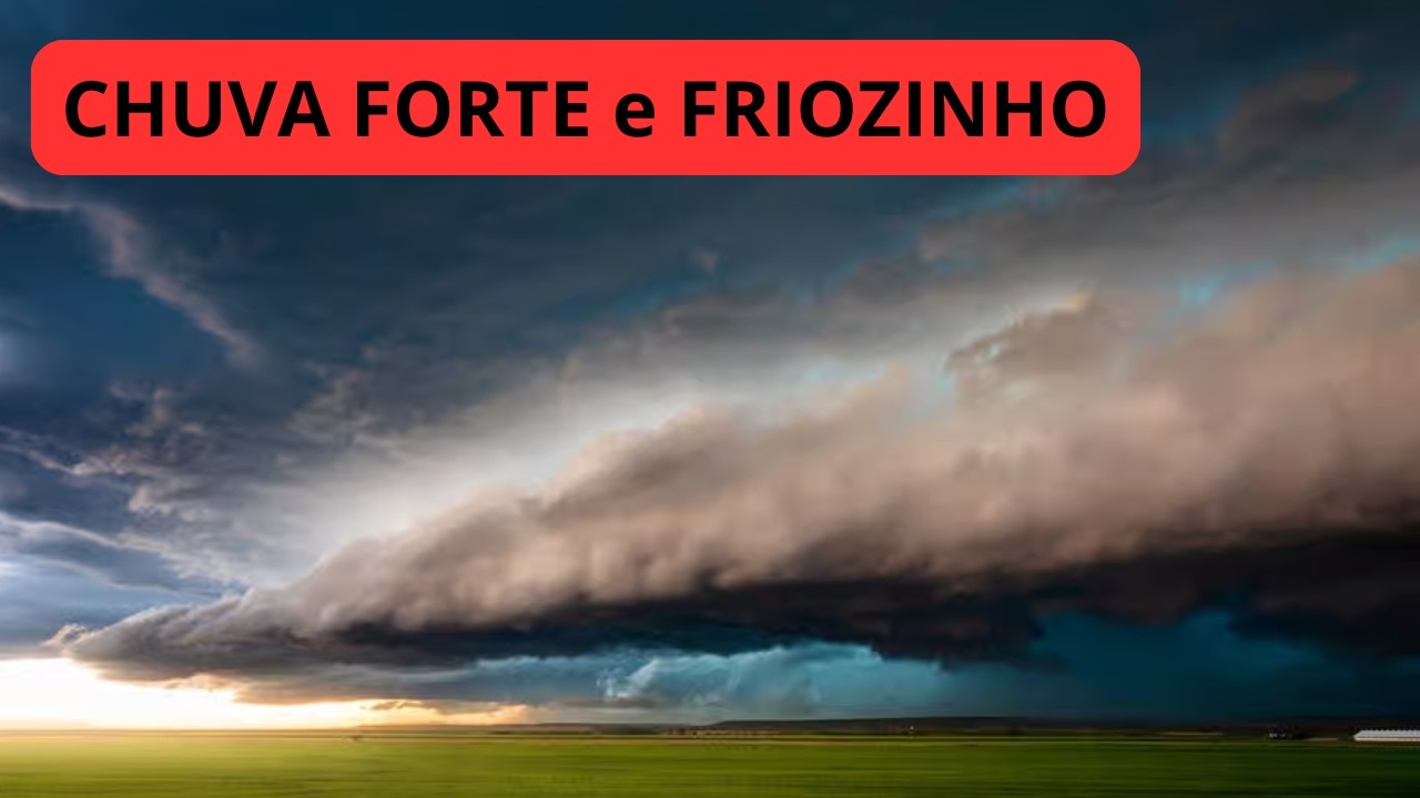 CHUVA e FRIOZINHO a caminho