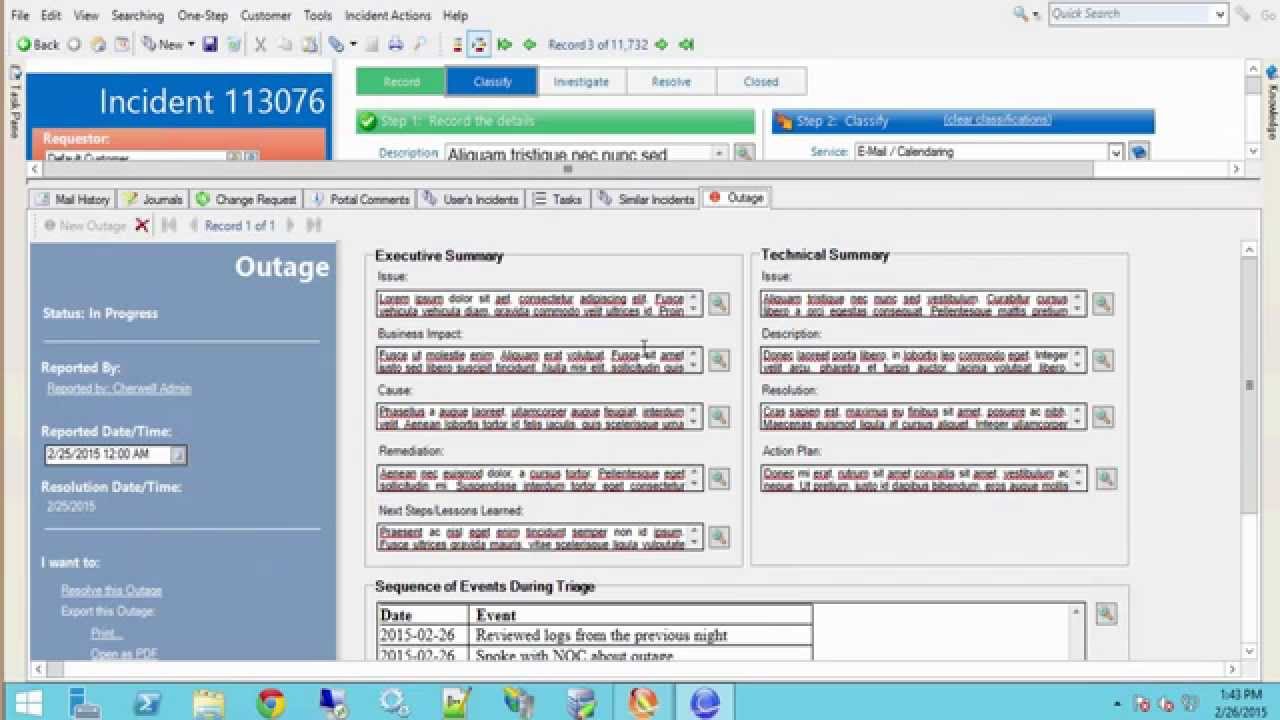 How to Export an RTF Report in Cherwell