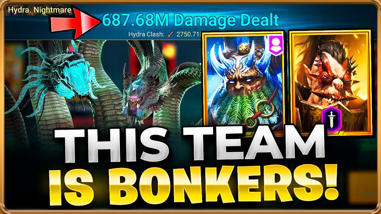MUST USE!! 600+MIL NIGTHMARE Hydra Clan Boss Team... Raid: Shadow Legends Guide