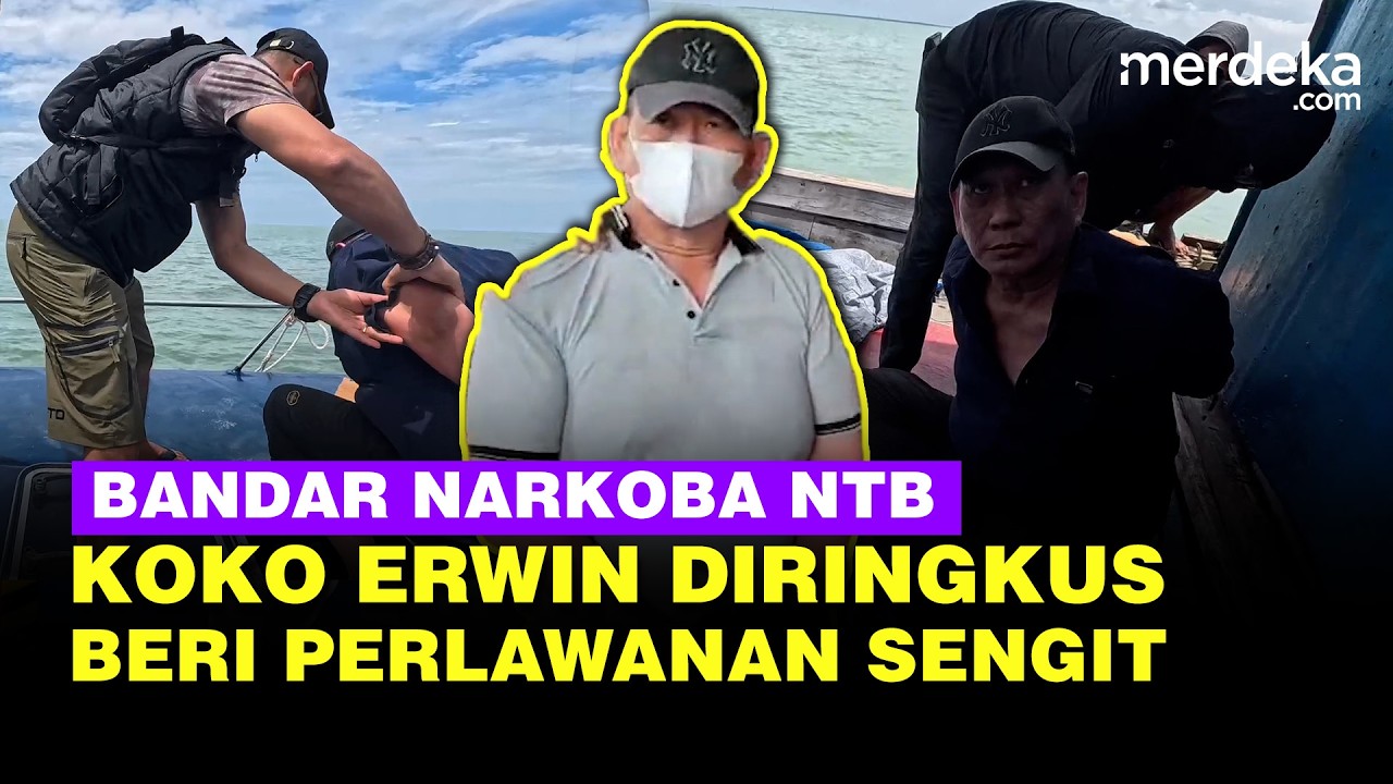 Detik-detik Mencekam Bandar Narkoba Koko Erwin Diringkus Polisi, Sempat Beri Perlawanan