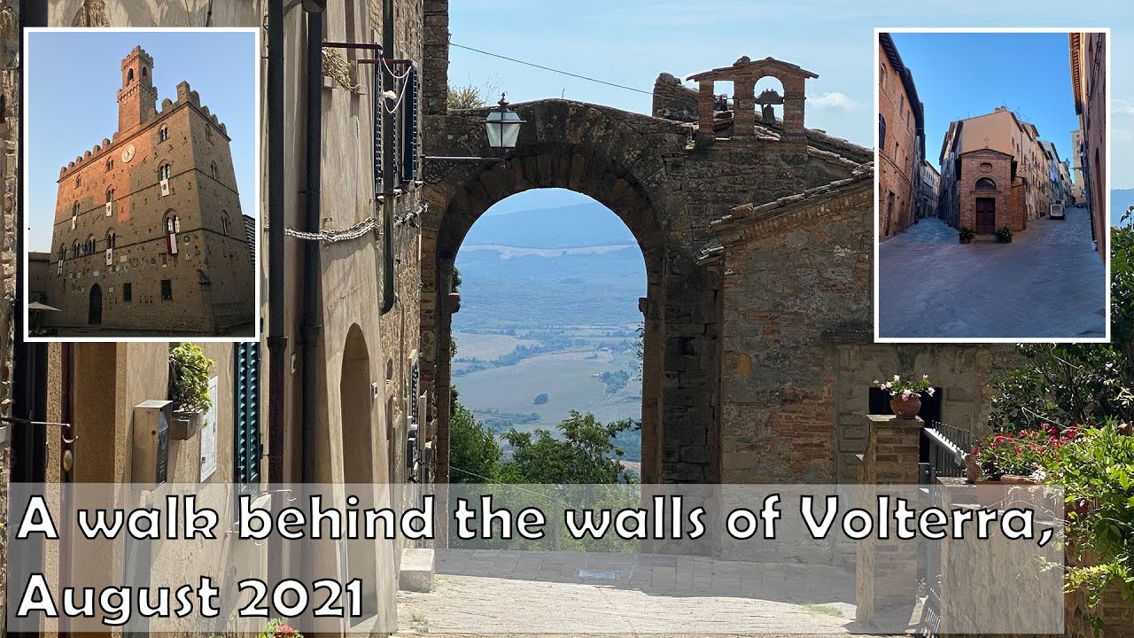 A shortish walk around the inside of the walls in Volterra