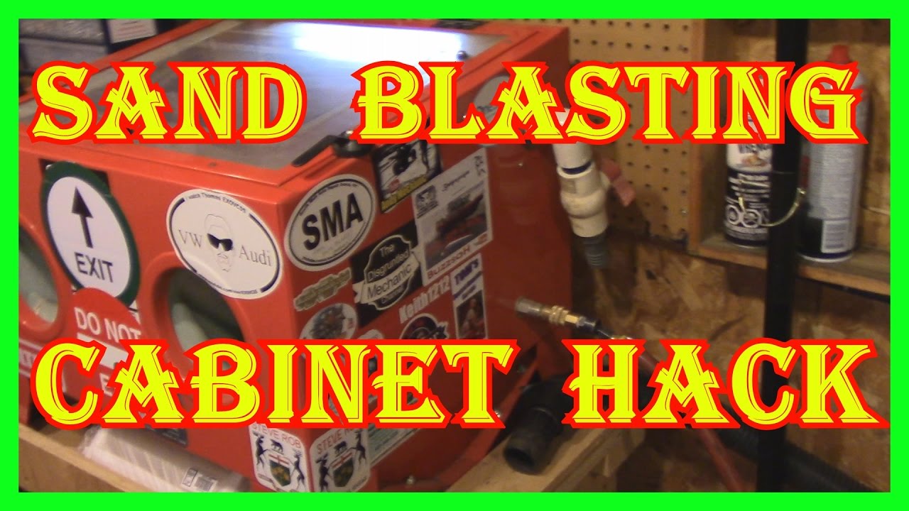 SAND BLASTING CABINET  HACK -  REMOVES ALL THE DUST