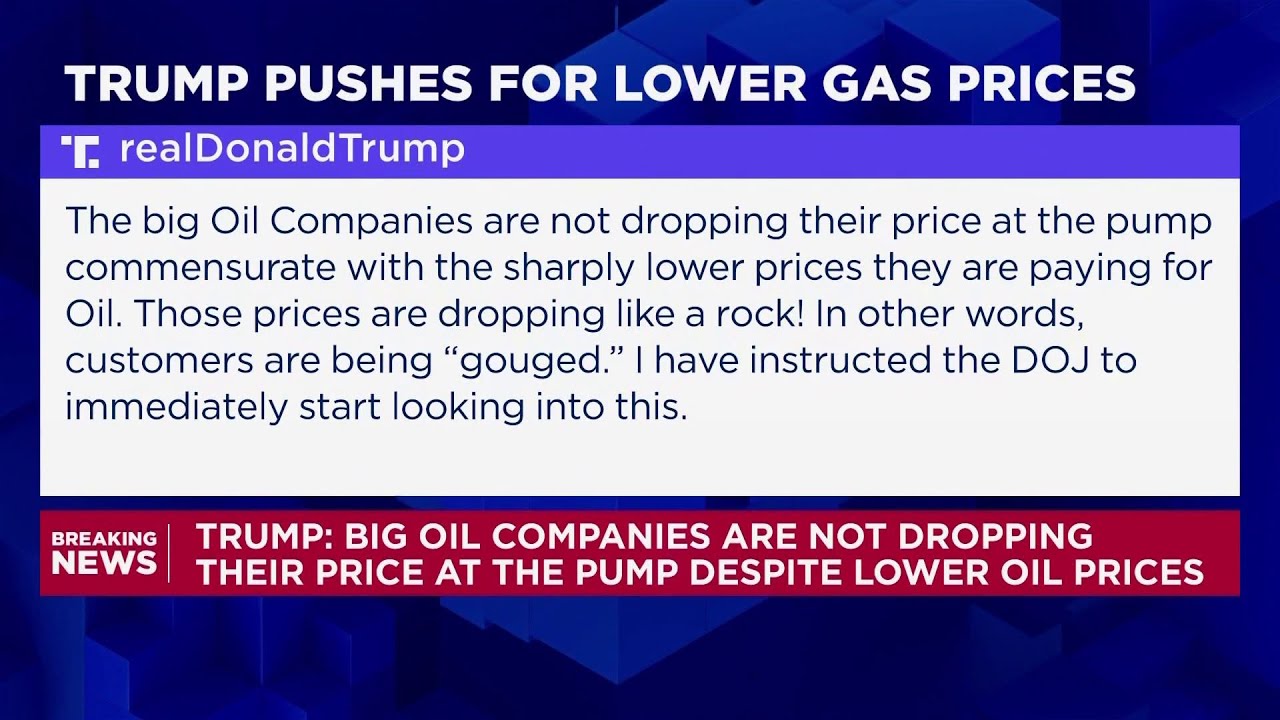 Наступление Трампа на нефтяные компании &laquo;похоже на политический театр&raquo;, считает эксперт