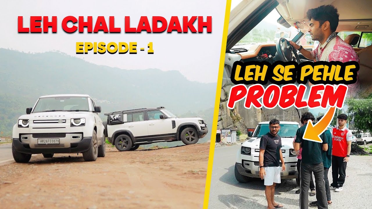 Trip Ke Pehle hi Din Defender Me Aayi Major Problem🥺! Ladakh 2024 Episode-1 ||Ajju0008