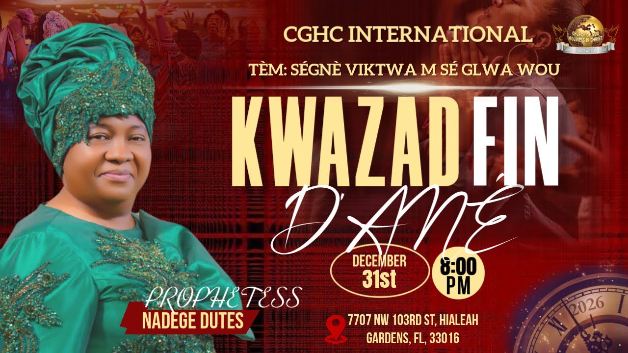 EGLISE DE DIEU SAINTET&Eacute; EN CHRIST | Night 4 - Kwazad 2025 | 12.31.25